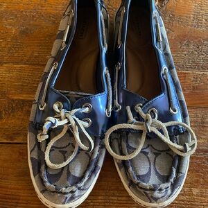 Coach Blue Flats with Nautical Style